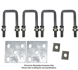 U Bolts Kit 50mm Square x 4.0