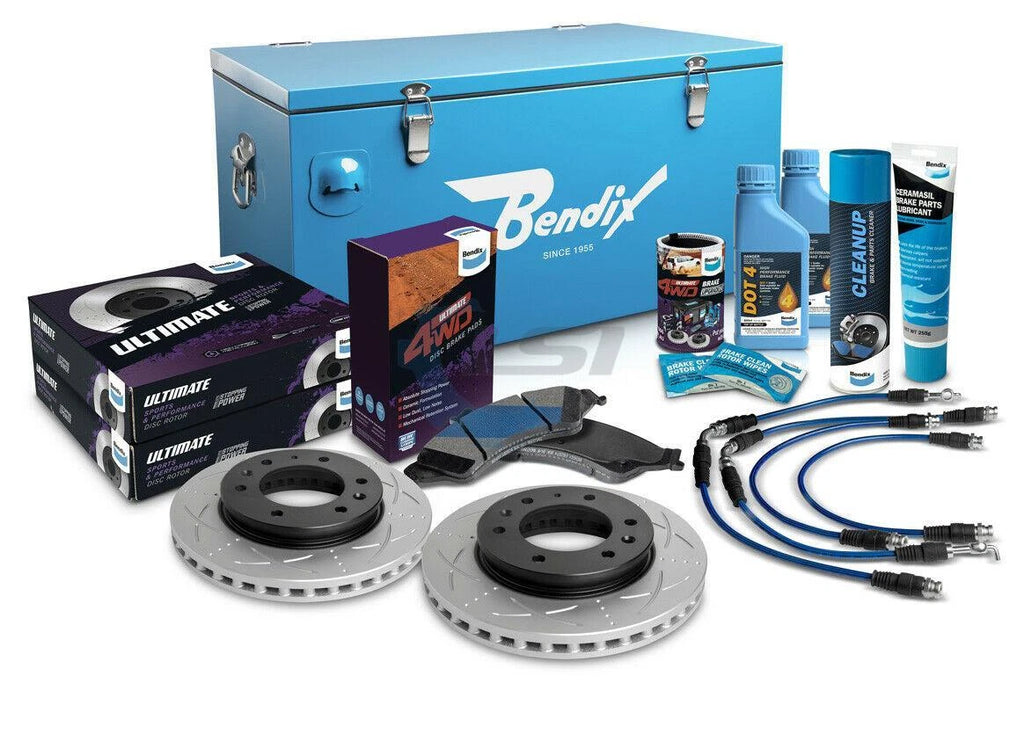 Bendix Ultimate 4WD Brake Upgrade Kit 2 " Lift FOR HOLDEN COLORADO RG