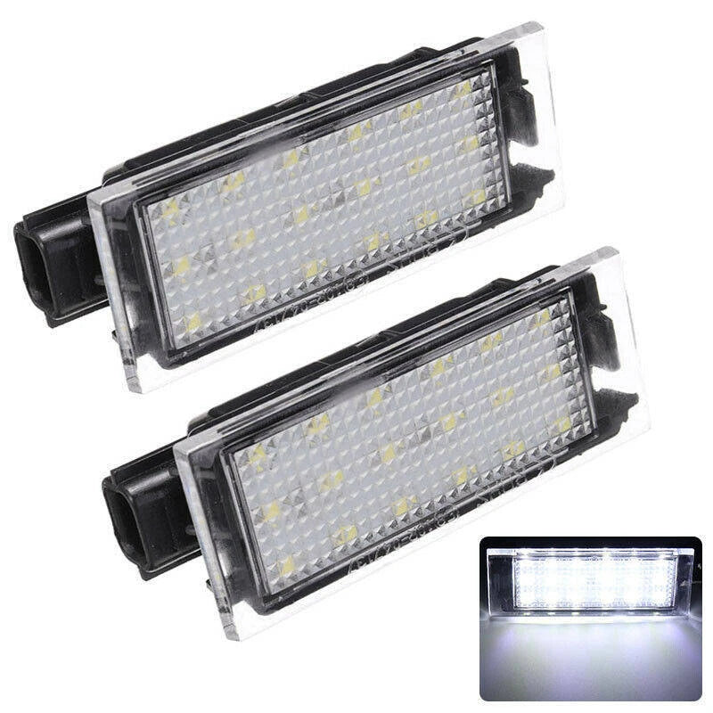 2X LED Number License Plate Light For Renault Twingo Master Clio Megane Lagane S