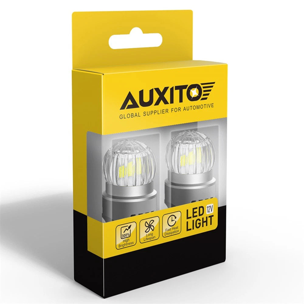 2-10x T20 7440 7443 Signal Light Bulb Glass Clear Daytime Light Running AUXITO A