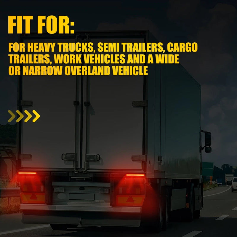 4x 87 LED Trailer Tail Lights Stop Indicator for Truck UTE 4WD 12V-24V