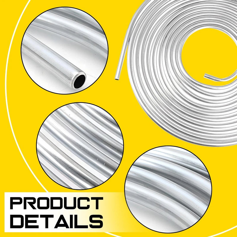 Steel Bundy Brake & Fuel Line Tube 3/8" x 25ft (6m) Zinc Coated