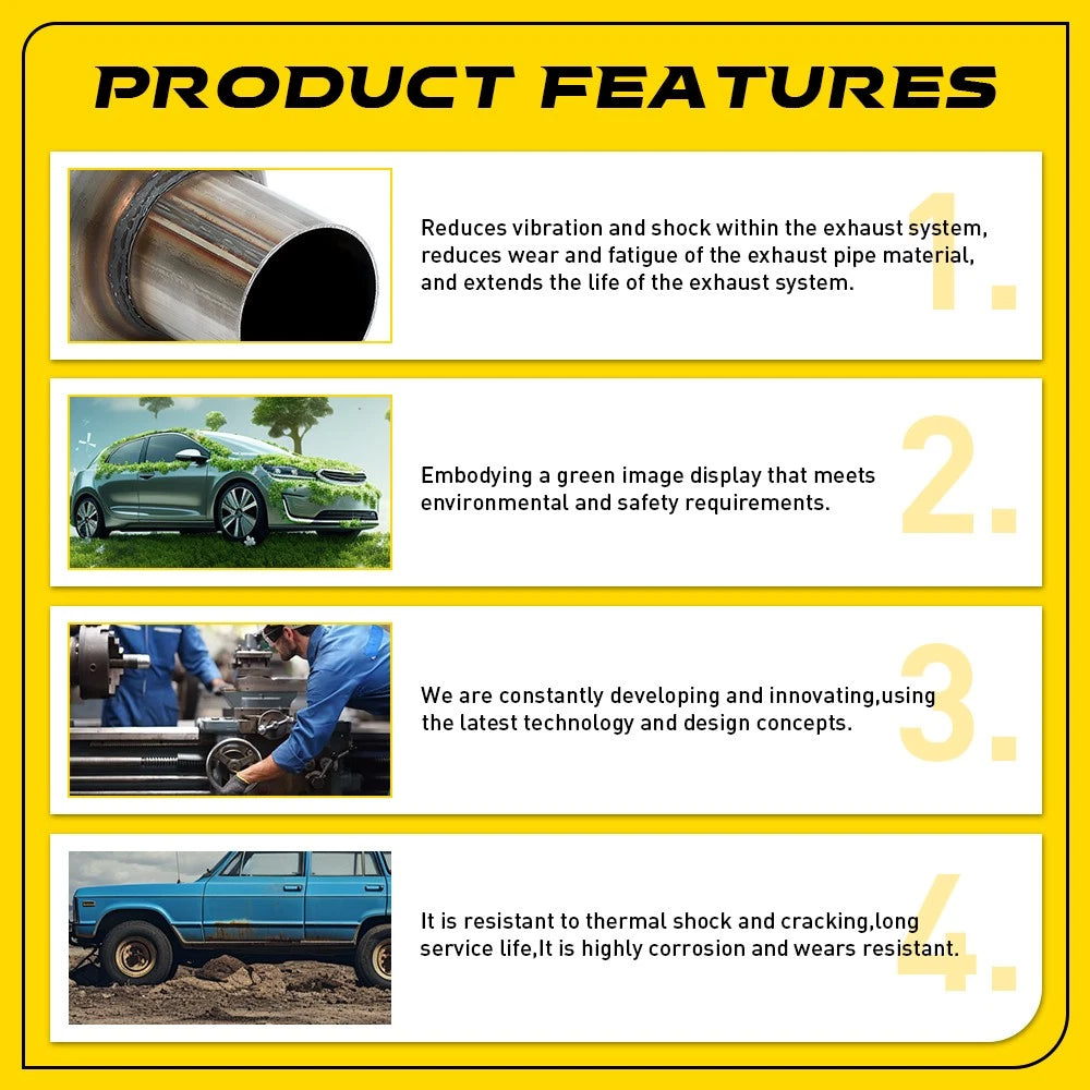 2X 2" In 409 Stainless Steel Centre-Centre Round Performance Sports Car Muffler.