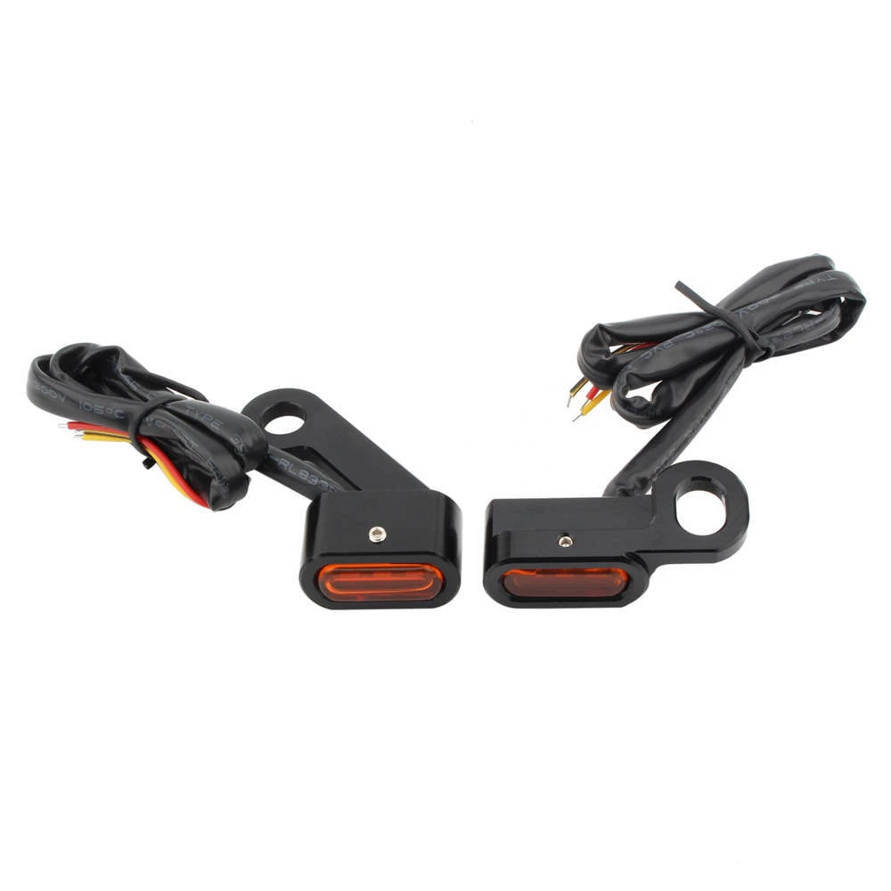 Black LED Turn Signal Indicator Running Light For Harley Sportster XL 883 1200 S