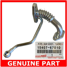 Load image into Gallery viewer, GENUINE Toyota Hilux Prado Surf 1KZ TE 3.0L Diesel Turbo Oil Feed Drain Pipe