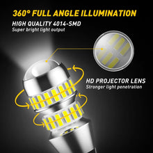 Load image into Gallery viewer, 2Pcs White 42 SMD 4014 LED T15 Car W16W Back Reverse Light Bulb 6000K 2600LM AU