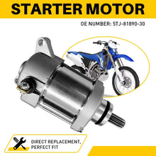 Load image into Gallery viewer, Starter Motor for Yamaha WR450F FW FY FZ FE 2007 2008 2009 2010 2012-15 2011 AU