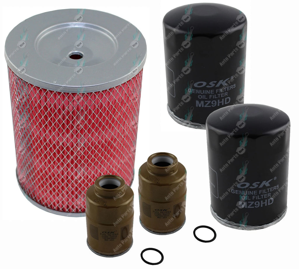 Oil Air Fuel Filter DOUBLE Service Kit For Toyota Hilux LN106 LN107 LN111 LN86