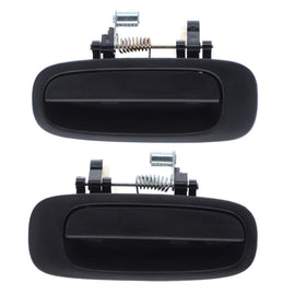 Door Handle Outer for Toyota Corolla 97-02 Set of 2 Black REAR LEFT+RIGHT