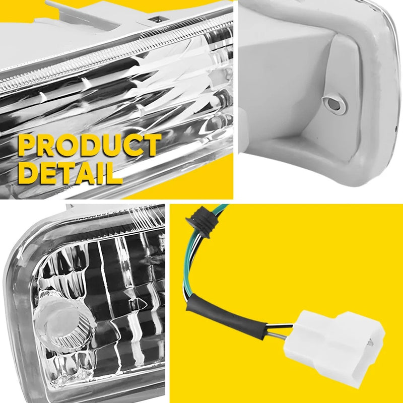 Front Bumper Turn Signal Indicator Pair for Toyota Land Cruiser 80 Series