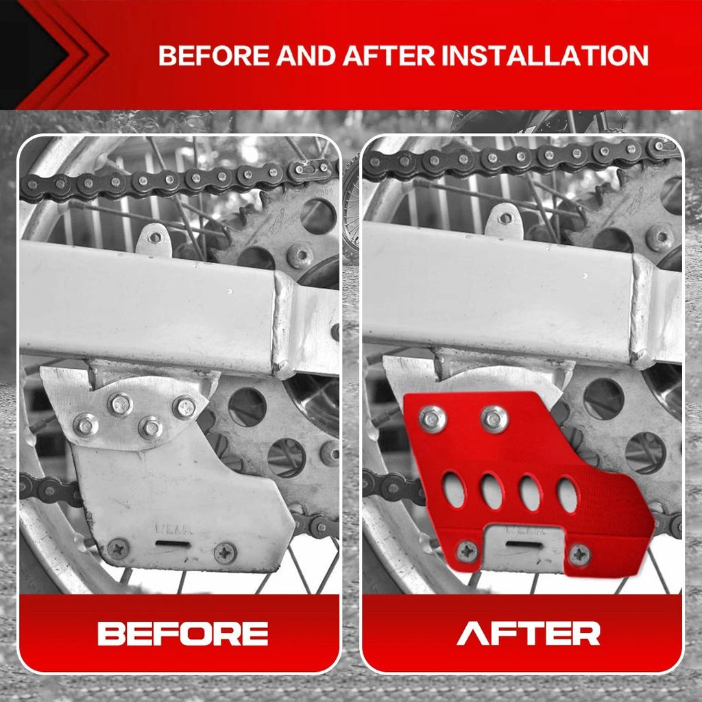 For Honda XR650L 1993-2023 Chain Guide Strengthener Protector Guard Billet Red