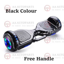 *FREE HANDLE* Hoverboard Scooter Self Balancing Electric Skateboard Black 60cm