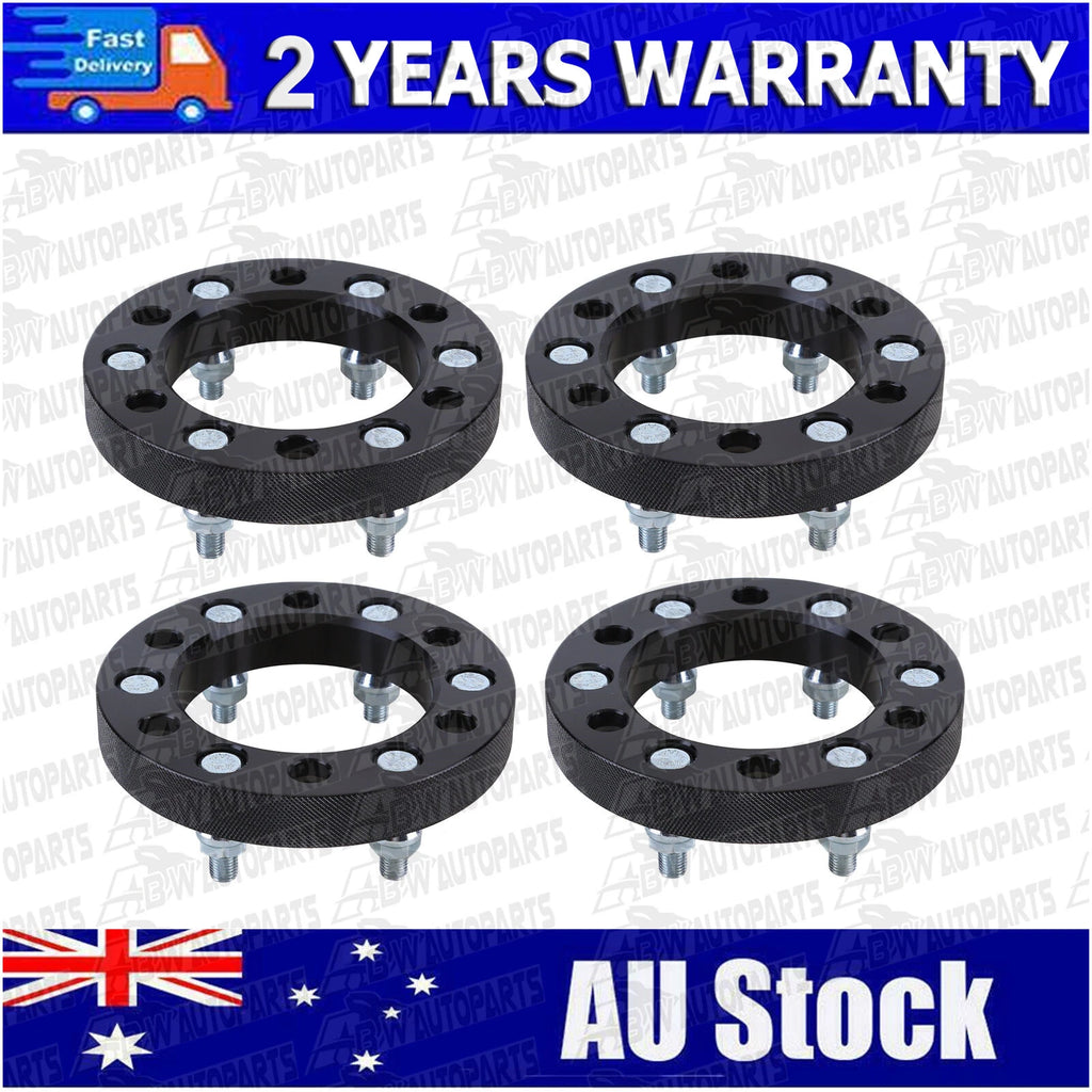 4PCS 25mm 6x139.7MM M12x1.5 Wheel Spacers For Pajero Hilux Triton Ranger 6 Stud