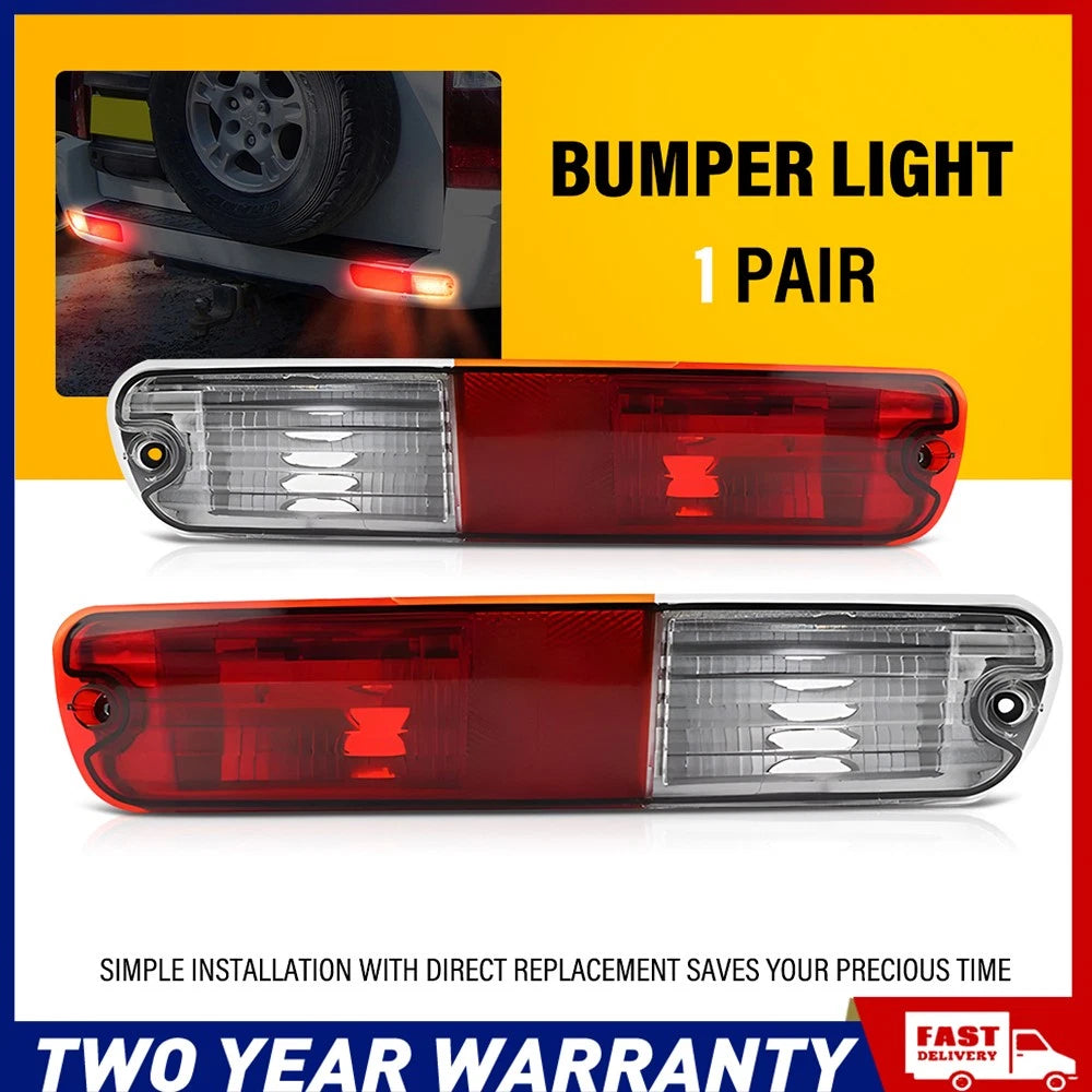 2PCS For Mitsubishi Pajero NP 2002-2006 LH RH Rear Bumper Bar Lamp Tail Light
