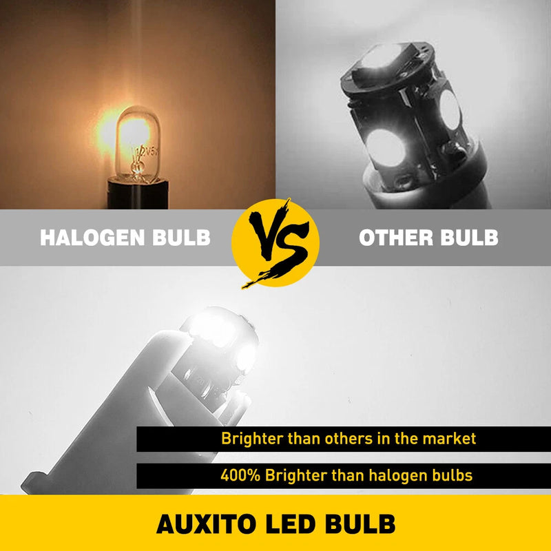 AUXITO T10 18-LED Canbus Interior Light Bulbs 6500K 12V (Pair)