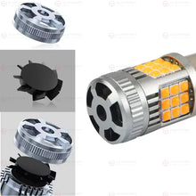 Load image into Gallery viewer, LED BAU15S PY21W 1156 CANBUS Amber Indicators Bulbs Globes Pair 2PCS