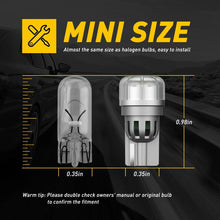 Load image into Gallery viewer, 2x AUXITO T10 W5W 194 168 CANBUS LED Bulbs 6500K White 240LM