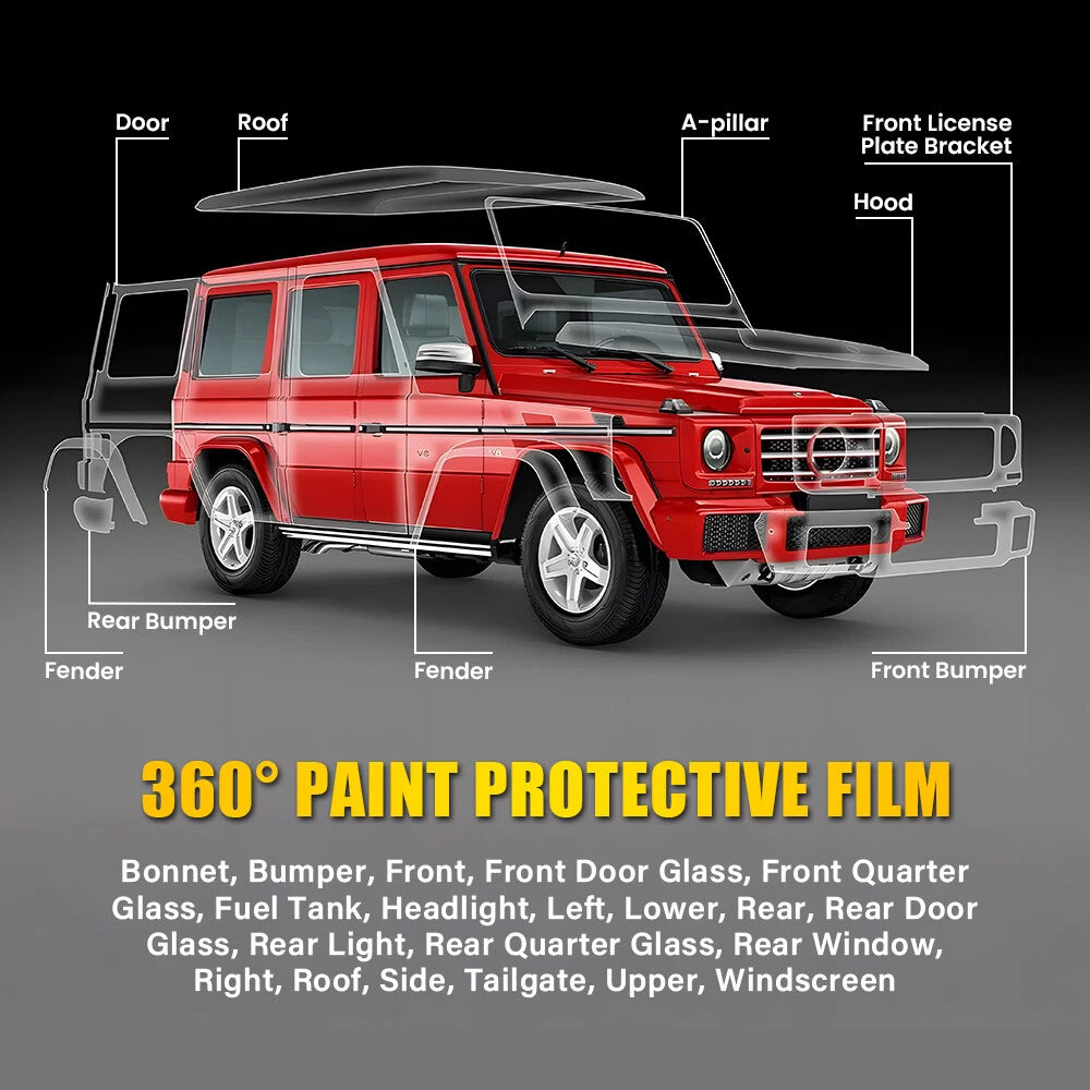 Clear PPF Car Paint Protection Film Scratch-proof 50CM X 2M Transparent