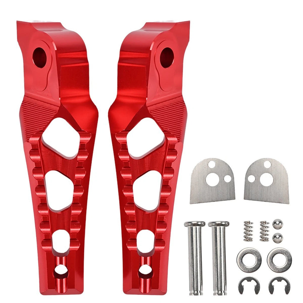 Anodized Red Aluminum Rear Passenger Foot Pegs Pedal for Surron Ultra Bee 2023+