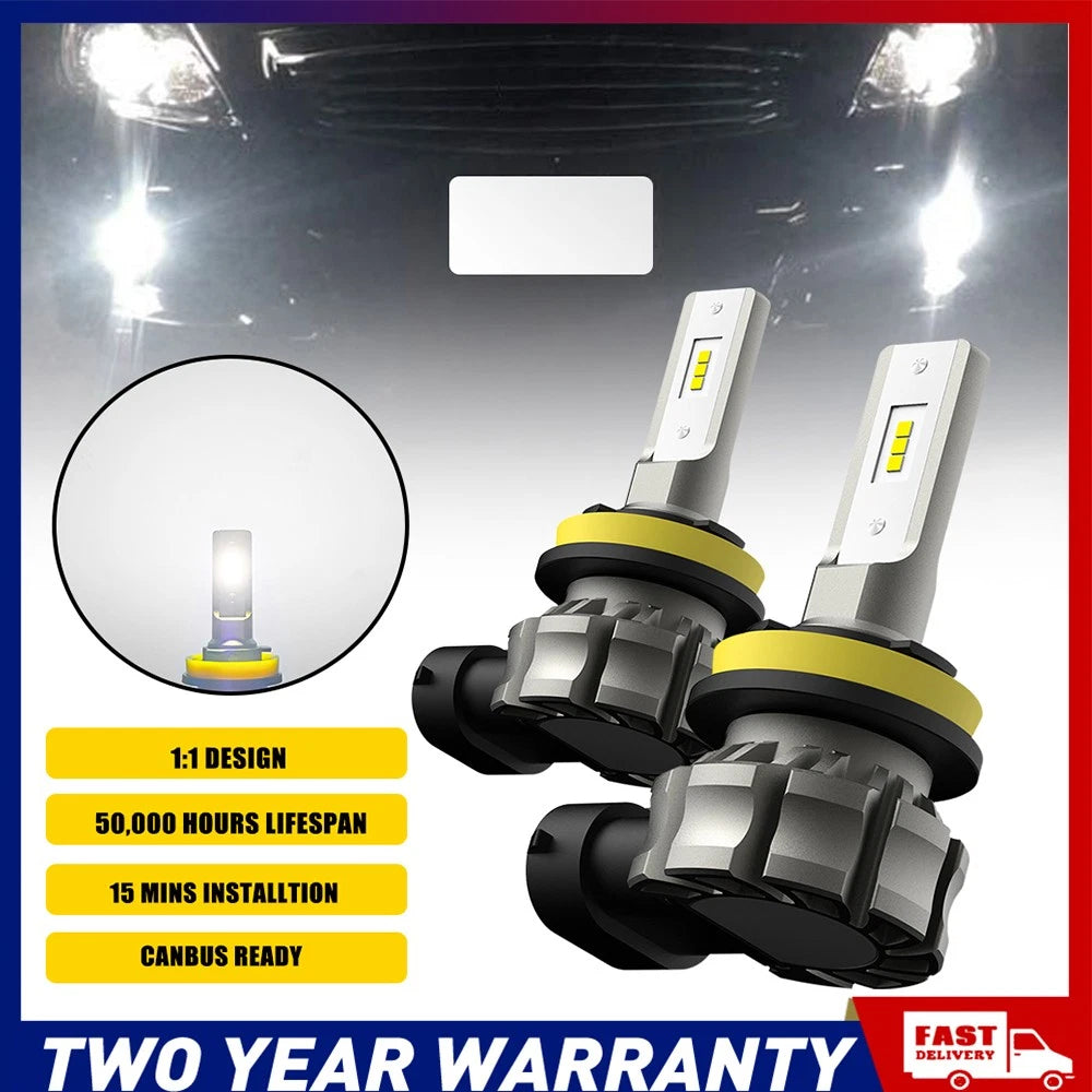 AUXITO 8X H11/H8/H9 10000LM LED Fog Light Headlight Bulbs High/Low Beam NEWA