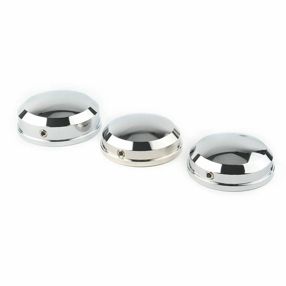 Upper Fork Stem Nut Covers Chrome For Harley FLS FLSS FLSTF FLSTFB FLSTFBS 90-17