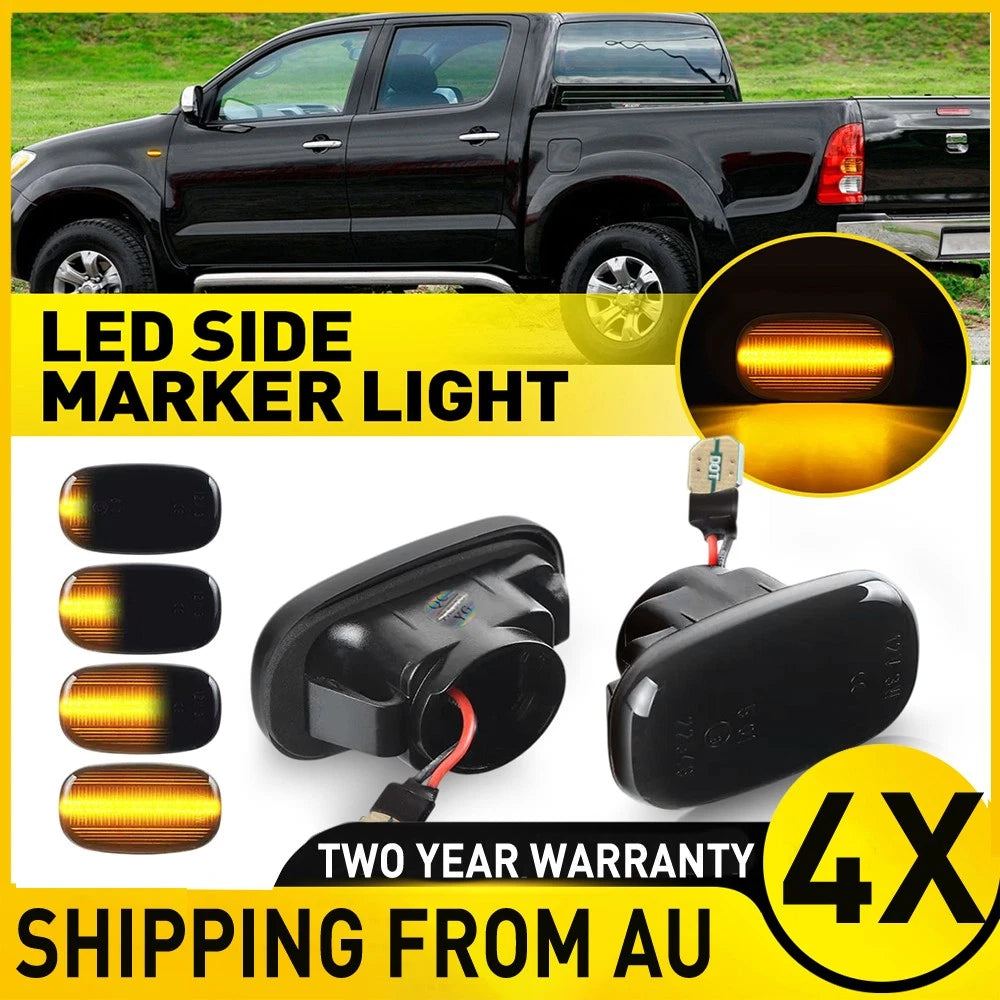 4x For Toyota Corolla 1998-2007 LED Side Lights Indicator Repeater 81730-02040