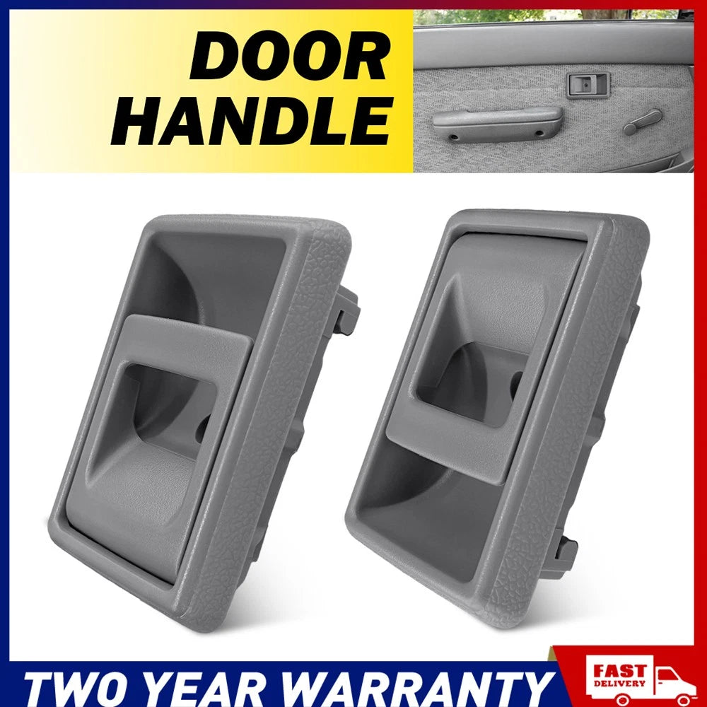 PAIR Grey Inner Door Handle FITS For Toyota Landcruiser 75 78 79 Series RH LH