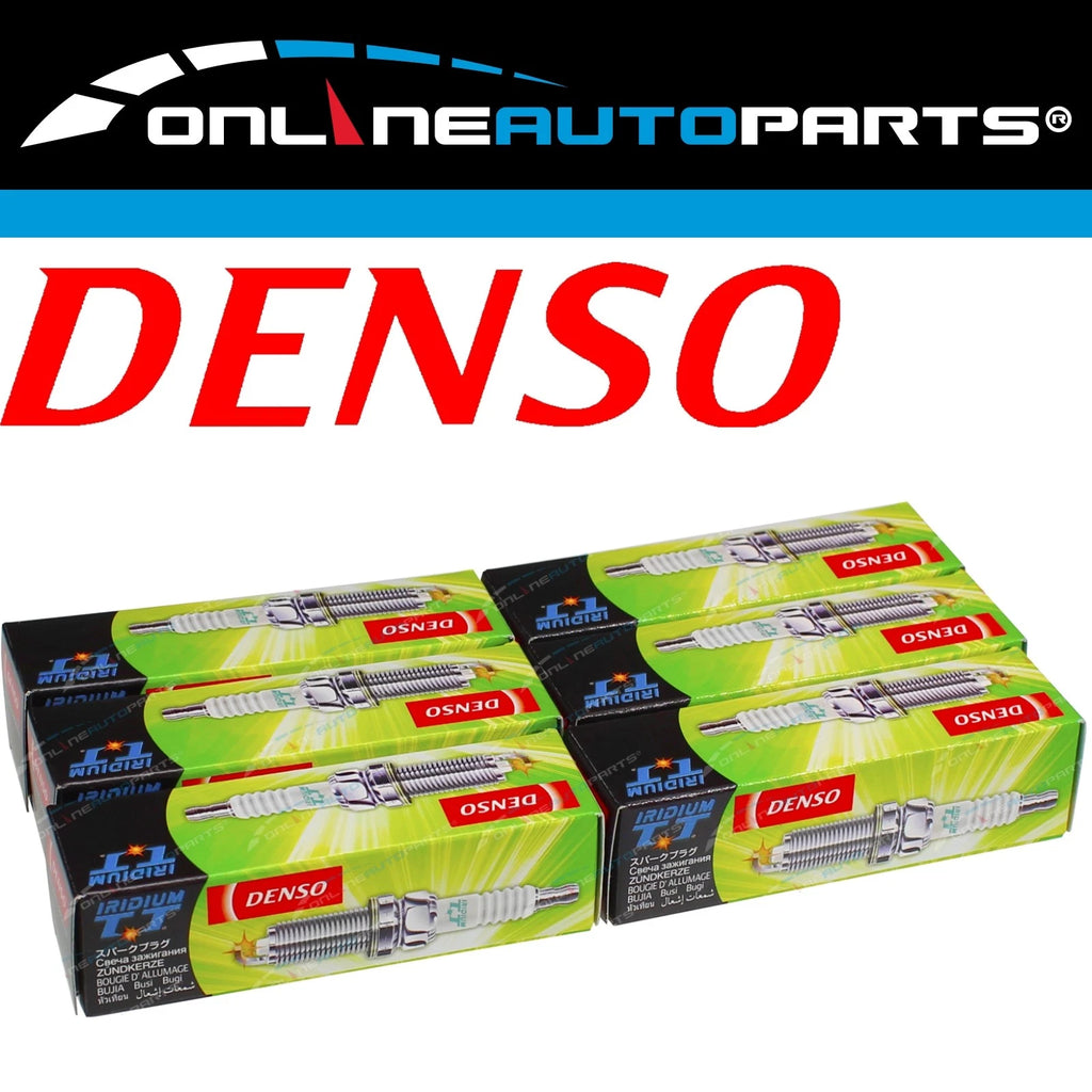 Set of 6 Denso Iridium TT spark plugs for Honda Accord CM V6 3.0L engines