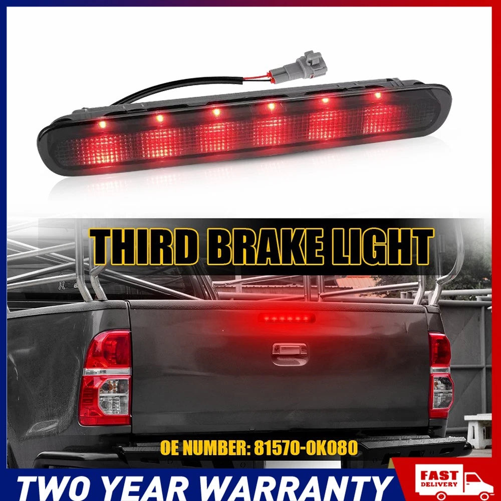 LED Centre Tailgate 3rd Brake Light For Toyota HILUX Vigo KUN26 GUN112 2005-2015