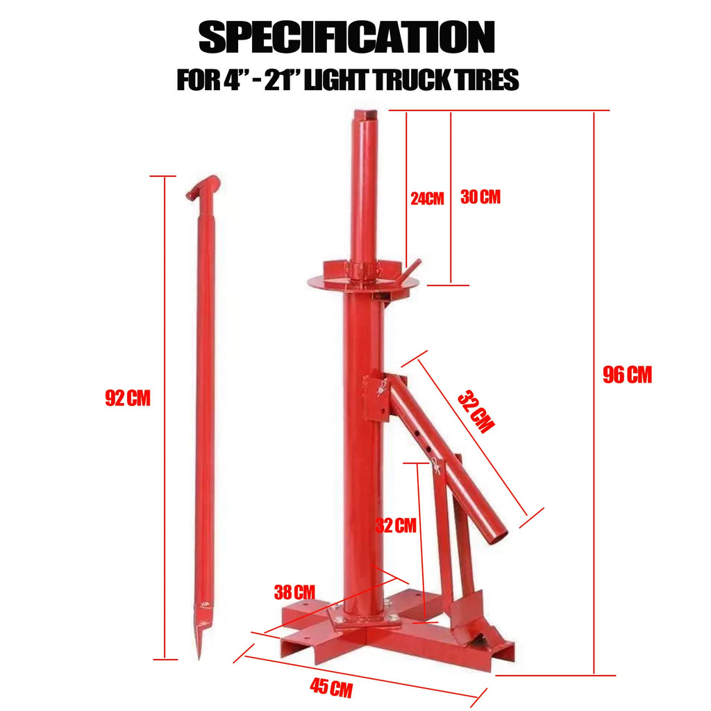 Tyre Changer Tire Changer Bead Breaker Car Van Motorcycle Manual Tool 4"-21" AU