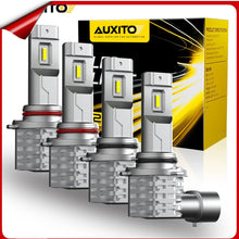 Load image into Gallery viewer, AUXITO 4X Headlight 9005 9006 LED Globes For Kit Toyota Landcruiser 100 1998-07