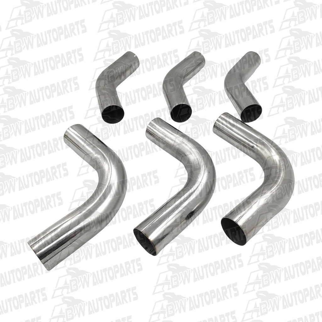 2.5"Inch Mandrel Bends Exhaust Pipe Mild Steel (Kit of 6) - 3 X 45 & 3 X 90 Deg