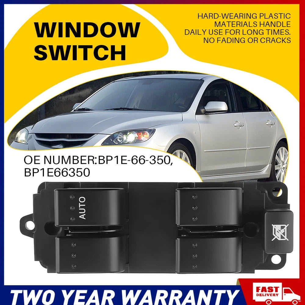 BP1E66350 Master Power Window Control Switch For Mazda 3 BK 2004-2009 4 Buttons