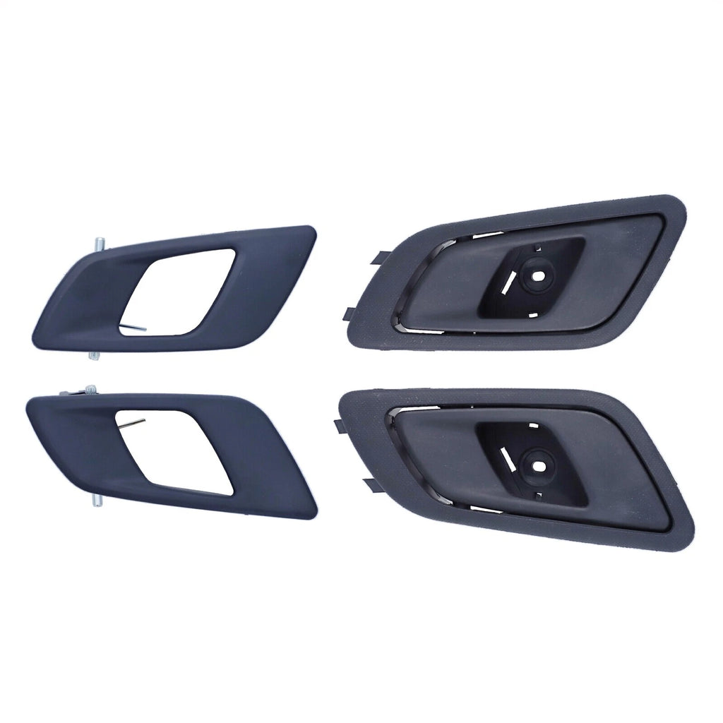 4 Front & Rear Left + Right Door Handle Inner Black for Ford Ranger & Mazda BT50