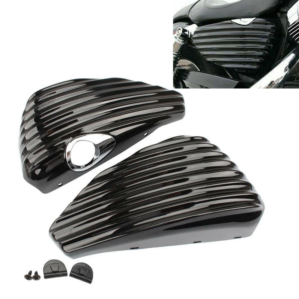 Left & Right Side Battery Oil Tank Cover For Harley Sportster XL883 XL1200 14+