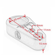 Load image into Gallery viewer, 1" 25mm Chrome Motorcycle Handlebar Clutch Brake Cable Clamp Holder for Harley S