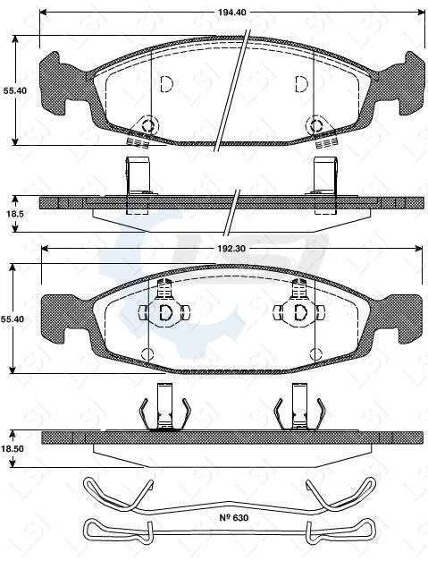Front Disc Rotors & Brake Pads Kit for Jeep Grand Cherokee WJ/WG 4.7 (1999-2005) ATE