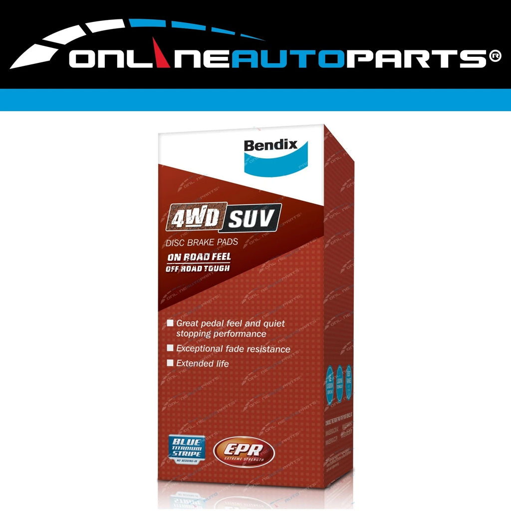 Front Slotted Dimpled Disc Brake Rotors + Bendix Pads for Mazda BT50 UP UR 11~19