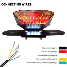 Load image into Gallery viewer, Universal Motorcycle LED Turn Signals Brake Integrated License Tail Plate Light