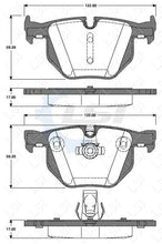 Load image into Gallery viewer, Rear European Brake Pads &amp; 320mm Disc Rotors – BMW E60 520, 523, 530 (Vented)