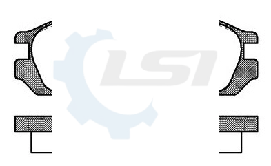 Rear Brake Pad and Rotor Set for Nissan PATROL 2.8 4.2 4.5 GQ TWIN PISTON 92-98