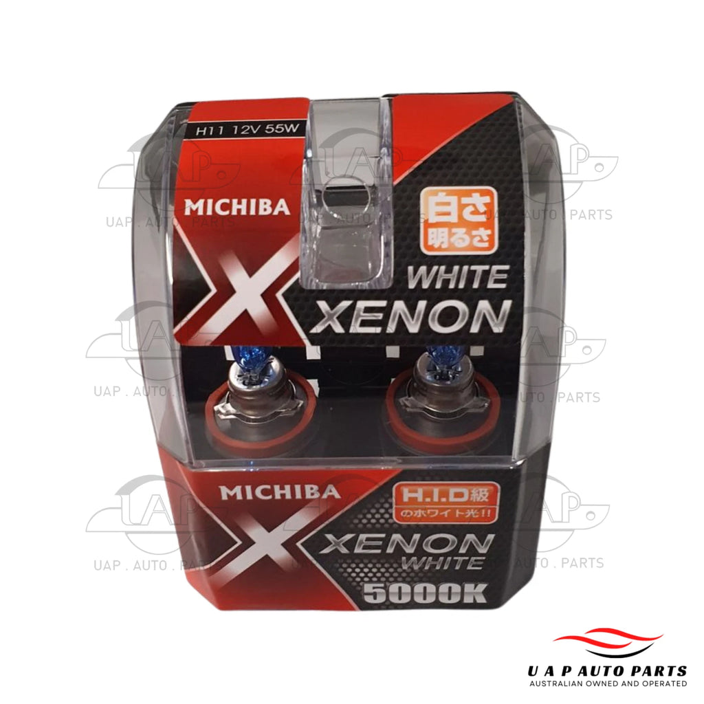 H11 Xenon Ultimate Headlight PGJ19-2 Globe Bulb 12V 55W Long Life Michiba x2pc