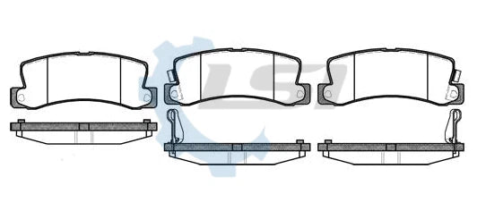 Rear Brake Pads and 288mm Rotors Set for Toyota CAMRY 2.2 SXV10 SDV10R 1993-98