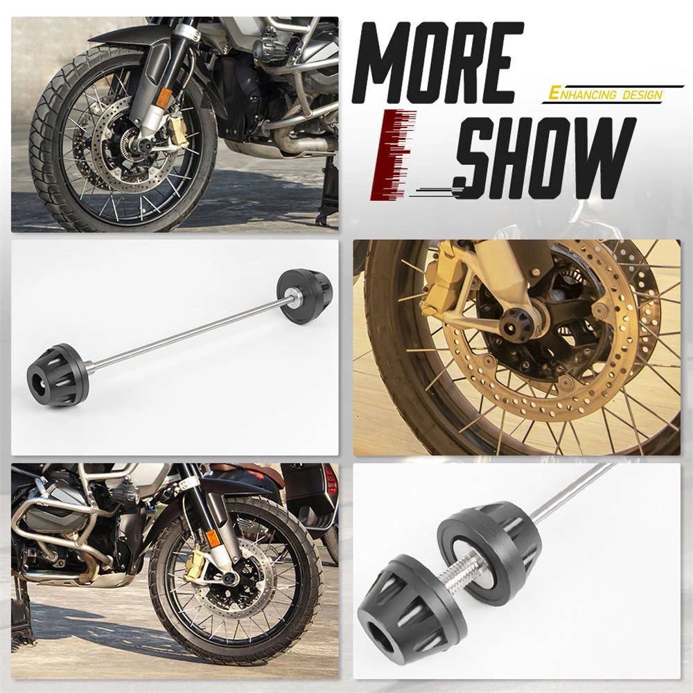 Front Axle Fork Wheel Protector Crash Slider Pad For BMW R1200GS LC/ ADV 13-18 S