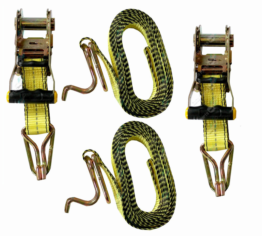 Tie Down Ratchet Straps Heavy Duty ONE PAIR 38mm x 4.5m 1000kg SWL - AS/NZS4380