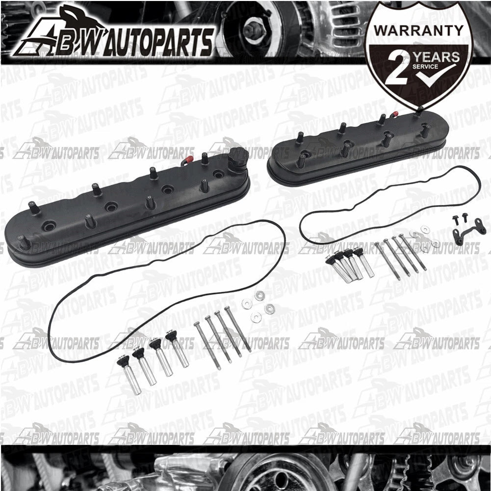 Cast Aluminium Engine Valve Cover Black w/ Coil Mount For LS LS1 LS2 LS3 LS6 LS7