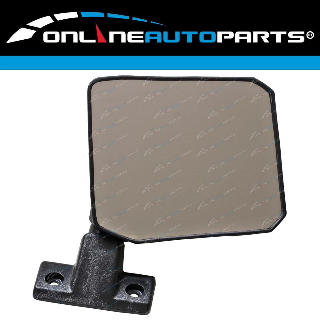 LH+RH Black Door Mirrors Pair for Toyota Landcruiser Bundera LJ70 RJ70 1985-92