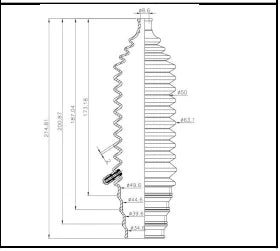 Power Steering Rack End Boots Universal Multi Fit High Stretch Rubber