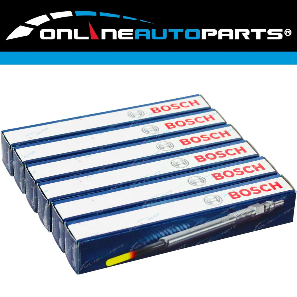 6 Bosch Glow Plugs for Patrol GU Y61 99~06 4.2L TD42 TD42T incl Turbo Diesel
