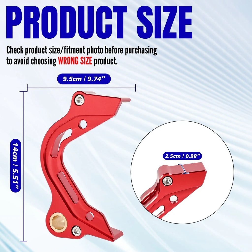 Red CNC Aluminum Shift Shaft Brace & Sprocket Guard For Honda CRF125F 2019-2025